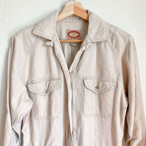 VTG 80s Banana Republic Women Jumpsuit Small Coveralls Safari Boiler Suit Retro - Picture 7 of 16